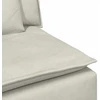 Modulinė sofa su pagalvėlėmis, kreminės spalvos