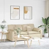 Modulinė sofa su pagalvėlėmis, kreminės spalvos