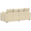 Modulinė sofa su pagalvėlėmis, kreminės spalvos