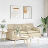 Modulinė sofa su pagalvėlėmis, kreminės spalvos