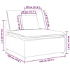 Modulinė sofa su pagalvėlėmis, kreminės spalvos, 100 cm