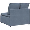 Modulinė sofa su pagalvėlėmis, mėlyna, 100 cm