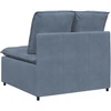 Modulinė sofa su pagalvėlėmis, mėlyna, 100 cm