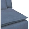 Modulinė sofa su pagalvėlėmis, mėlyna, 100 cm