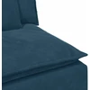 Modulinė sofa su pagalvėlėmis, mėlyna, 100 cm