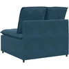 Modulinė sofa su pagalvėlėmis, mėlyna, 100 cm