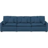 Modulinė sofa su pagalvėlėmis, mėlyna