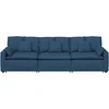 Modulinė sofa su pagalvėlėmis, mėlyna