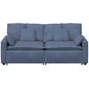 Modulinė sofa su pagalvėlėmis, mėlyna