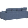 Modulinė sofa su pagalvėlėmis, mėlyna