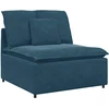 Modulinė sofa su pagalvėlėmis, mėlyna