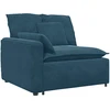 Modulinė sofa su pagalvėlėmis, mėlyna