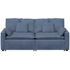 Modulinė sofa su pagalvėlėmis, mėlyna