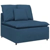 Modulinė sofa su pagalvėlėmis, mėlyna