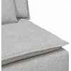 Modulinė sofa su pagalvėlėmis, pilka, 100 cm