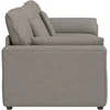 Modulinė sofa su pagalvėlėmis, pilkai ruda