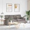 Modulinė sofa su pagalvėlėmis, pilkai ruda