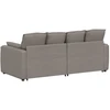 Modulinė sofa su pagalvėlėmis, pilkai ruda
