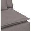 Modulinė sofa su pagalvėlėmis, pilkai ruda, 100 cm