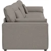 Modulinė sofa su pagalvėlėmis, pilkai ruda