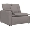 Modulinė sofa su pagalvėlėmis, pilkai ruda