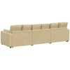 Modulinė sofa su pagalvėlėmis, pilkai žalia