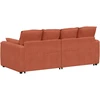 Modulinė sofa su pagalvėlėmis, raudonai oranžinė