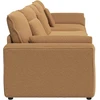 Modulinė sofa su pagalvėlėmis, smėlio spalvos