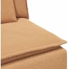 Modulinė sofa su pagalvėlėmis, smėlio spalvos, 100 cm