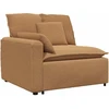 Modulinė sofa su pagalvėlėmis, smėlio spalvos