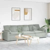 Modulinė sofa su pagalvėlėmis, šviesiai pilka