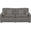 Modulinė sofa su pagalvėlėmis, šviesiai pilka