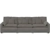 Modulinė sofa su pagalvėlėmis, šviesiai pilka