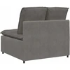 Modulinė sofa su pagalvėlėmis, šviesiai pilka, 100 cm