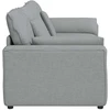 Modulinė sofa su pagalvėlėmis, šviesiai pilka