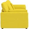 Modulinė sofa su pagalvėlėmis, šviesiai geltona