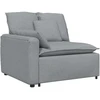 Modulinė sofa su pagalvėlėmis, šviesiai pilka