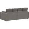Modulinė sofa su pagalvėlėmis, šviesiai pilka