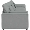 Modulinė sofa su pagalvėlėmis, šviesiai pilka
