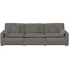 Modulinė sofa su pagalvėlėmis, šviesiai pilka