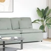 Modulinė sofa su pagalvėlėmis, šviesiai pilka, 100 cm