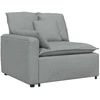 Modulinė sofa su pagalvėlėmis, šviesiai pilka