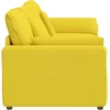 Modulinė sofa su pagalvėlėmis, šviesiai geltona