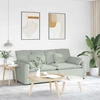 Modulinė sofa su pagalvėlėmis, šviesiai pilka