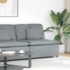 Modulinė sofa su pagalvėlėmis, šviesiai pilka, 100 cm