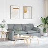 Modulinė sofa su pagalvėlėmis, šviesiai pilka