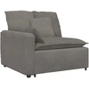 Modulinė sofa su pagalvėlėmis, šviesiai pilka