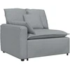 Modulinė sofa su pagalvėlėmis, šviesiai pilka