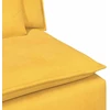 Modulinė sofa su pagalvėlėmis, šviesiai geltona, 100 cm