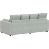Modulinė sofa su pagalvėlėmis, šviesiai pilka